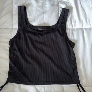 Shein black bathing suit topper/cover - side ties size Large